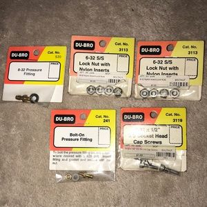 Du-Bro bundle airplane ✈️ parts 5 items new in packaging